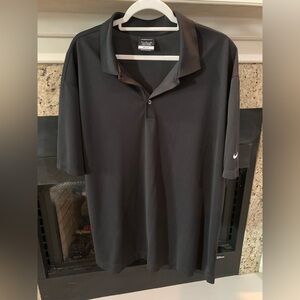 Nike Golf Dri-Fit Men's Classic Black Polo Shirt Size XL